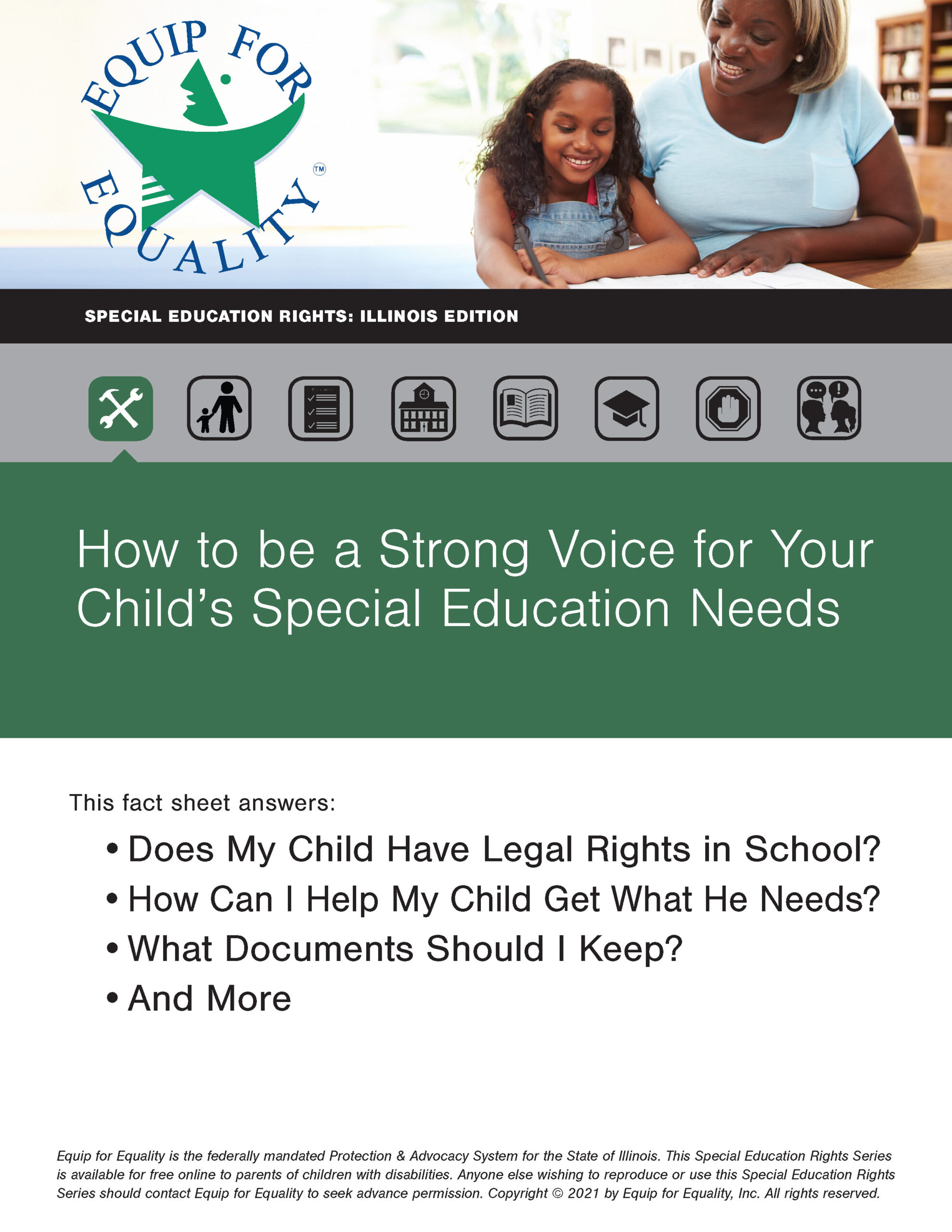 Cover sheet of a new fact sheet