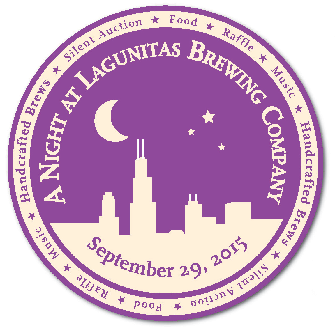 Coaster logo for event at a brewery
