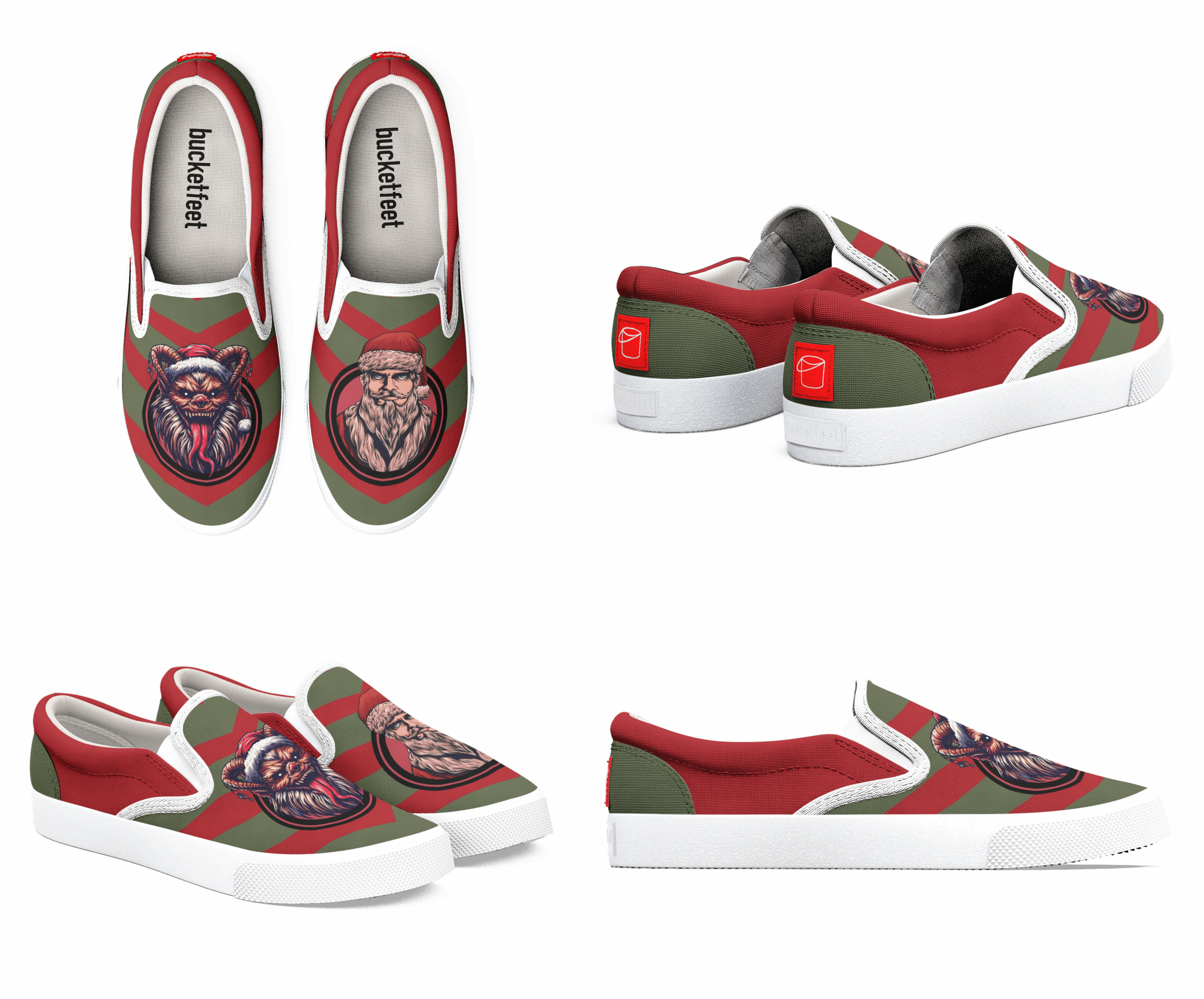 Krampus v Santa Christmas Shoes